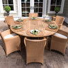 6' Round Drop Leaf Teak Table - Starfire Direct