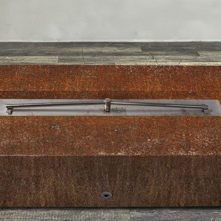 60" x 24" Rectangle Gravity Corten Steel Fire Pit by Starfire Designs