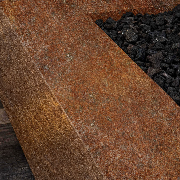 60" x 24" Rectangle Gravity Corten Steel Fire Pit by Starfire Designs