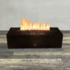 60" x 32" Rectangle Gravity Powder Coated Steel Fire Pit - Natural Gas - Push Button Spark Ignition - Copper Vein by Starfire Designs