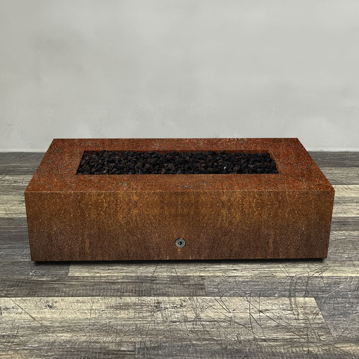 60" x 32" Rectangle Gravity Corten Steel Fire Pit by Starfire Designs