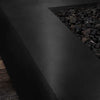 60" x 32" Rectangle Gravity Powder Coated Steel Fire Pit - Natural Gas - Flame Sense with Spark Ignition System - Black Hammertone by Starfire Designs