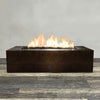 60" x 32" Rectangle Gravity Powder Coated Steel Fire Pit - Natural Gas - by Starfire Designs