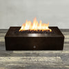 60" x 32" Rectangle Gravity Powder Coated Steel Fire Pit - Natural Gas - Flame Sense with Spark Ignition System - Copper Vein by Starfire Designs