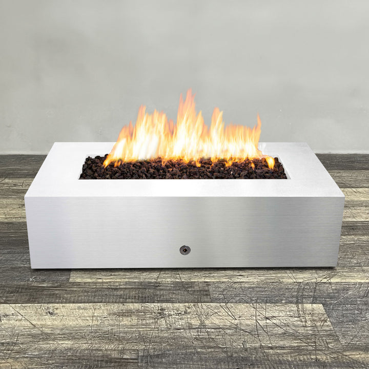 60" x 32" Rectangle Gravity Stainless Steel Fire Pit by Starfire Designs
