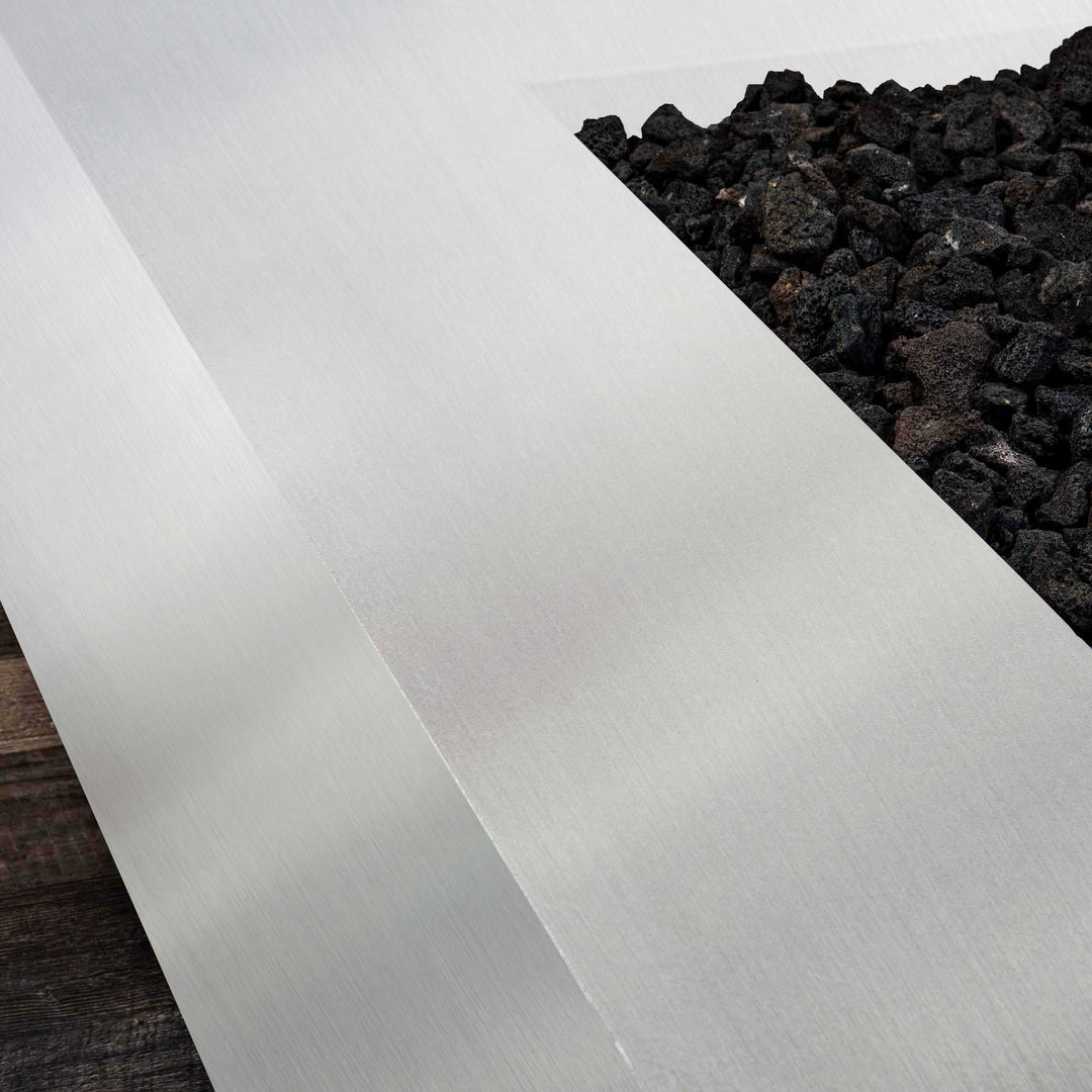 60" x 32" Rectangle Gravity Stainless Steel Fire Pit by Starfire Designs
