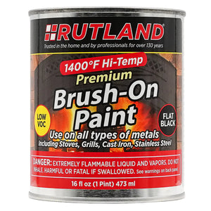 Rutland Hi-Temp Paint Premium 1400 F Brush on Paint