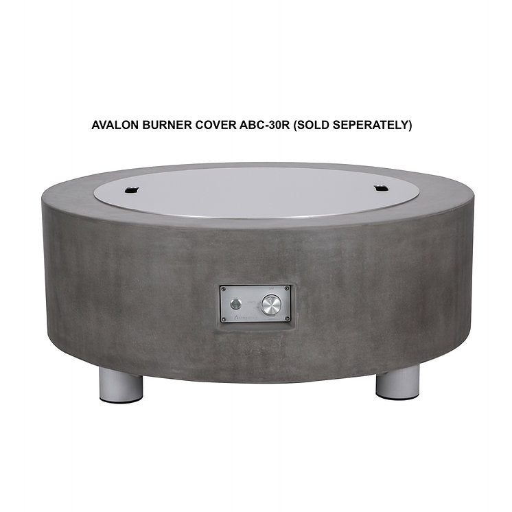 42" Round Avalon Round Concrete Fire Pit Table by PyroMania Fire
