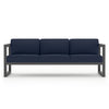 Harmonia Living Avion Classic 3 Piece Aluminum Sofa Set - Slate - Spectrum Indigo