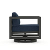 Harmonia Living Avion Aluminum Swivel Rocker - Slate - Spectrum Indigo