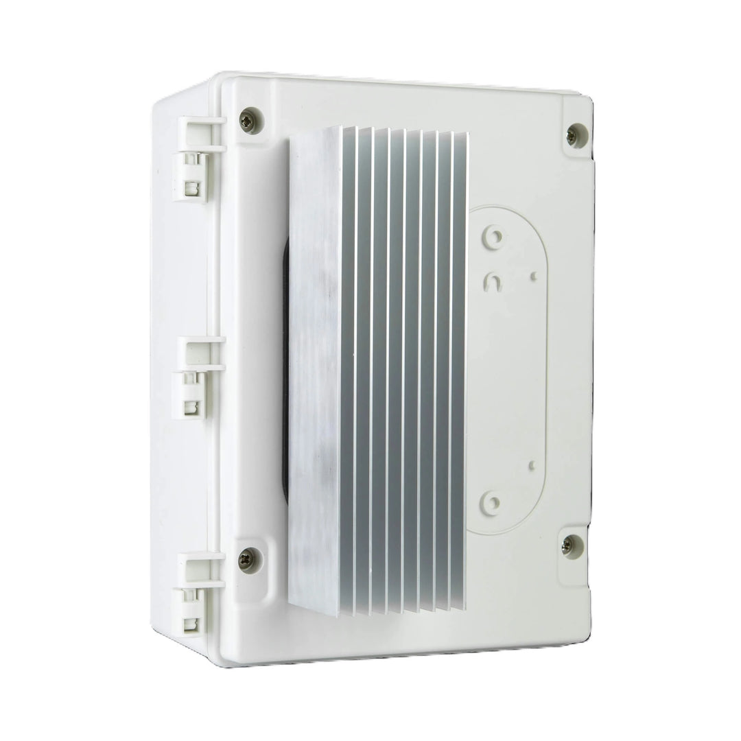 Main product image of the Bromic Affinity Smart-Heat 1-Channel Dimmer Control displaying its robust heat-sink fins and durable weatherproof housing.