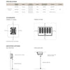 Technical specification sheet for Bromic Affinity Smart-Heat Dimmer Controllers, including compatibility details, wattage ratings, required clearances, and installation mounting options.
