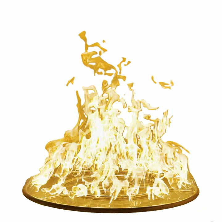 Studio product image of the 30-Inch Athena Fire Glass Fire Ring Burner on a white background, emphasizing its precision-welded stainless steel design built for lasting outdoor use.