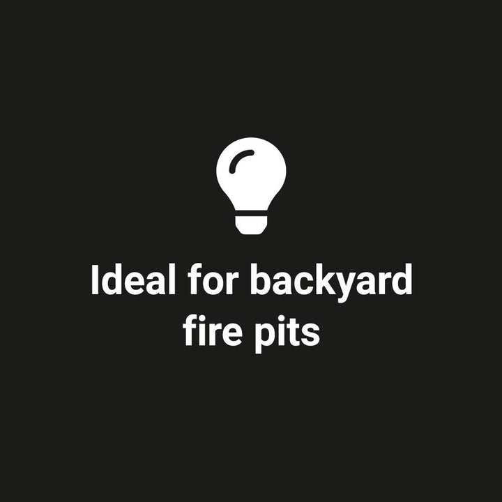 12” Double-Ring Black Steel Burner with a 1/2" Inlet