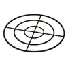 36” Triple-Ring Black Steel Burner with a 3/4" Inlet