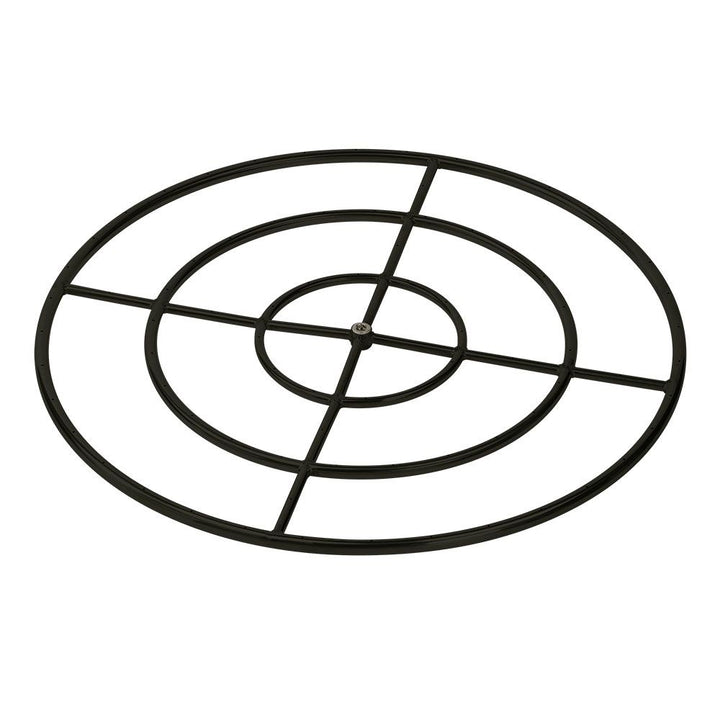 30” Triple-Ring Black Steel Burner with a 3/4" Inlet