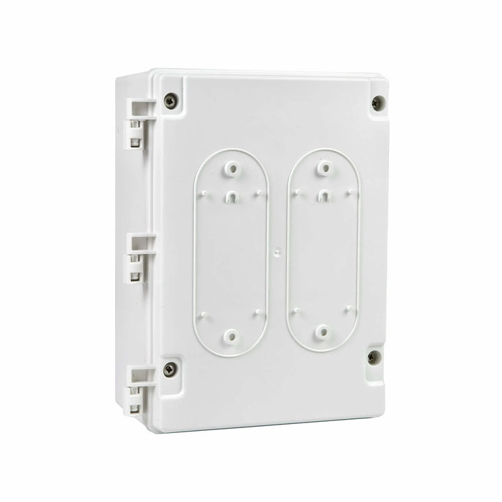 Front view of the Bromic Heating Smart-Heat Affinity On/Off Control Box with label information visible, providing voltage, channel, and certification details.