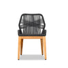 Carl Reclaimed Teak and Rope Dining Side Chair by Harmonia Living