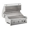 36" Stainless Steel Commercial 3-Burner Built-In Gas Grill with Built-In 1-Hour Timer by Videl Grills