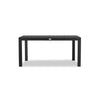 Classic Aluminum 6-Seater Rectangular Dining Table - Black by Harmonia Living