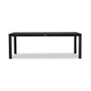 Classic Aluminum 8-Seater Rectangular Dining Table - Black by Harmonia Living