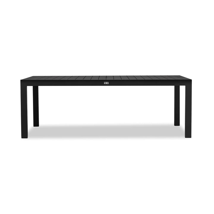 Classic Aluminum 8-Seater Rectangular Dining Table - Black by Harmonia Living