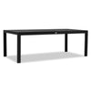 Classic Aluminum 8-Seater Rectangular Dining Table - Black by Harmonia Living