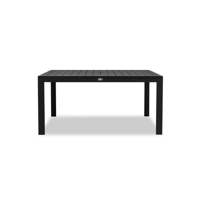 Classic Aluminum 8-Seater Square Dining Table - Black by Harmonia Living