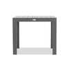 Classic Aluminum 4-Seater Square Dining Table - Slate by Harmonia Living