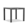 Classic Aluminum 4-Seater Square Dining Table - Slate by Harmonia Living