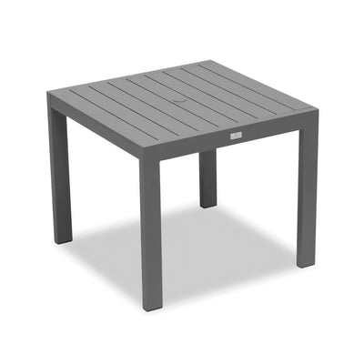 Classic Aluminum 4-Seater Square Dining Table - Slate by Harmonia Living