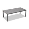 Classic Aluminum 8-Seater Rectangular Dining Table - Slate by Harmonia Living