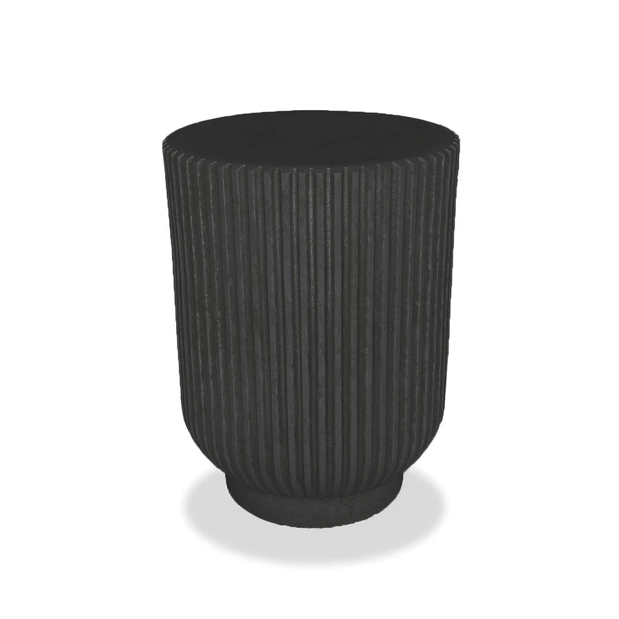 Current Round End Table - Onyx by Harmonia Living