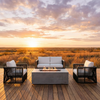 Campo 4-Piece Deep Seating Loveseat Set with Fire Pit