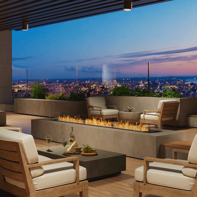 EcoSmart Fire Flex Bench Bioethanol Fireplace Insert