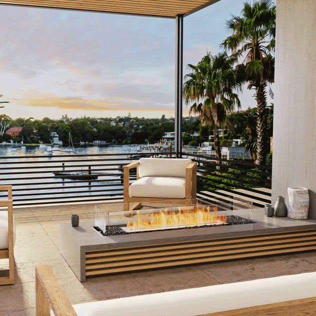 EcoSmart Fire Flex Bench Bioethanol Fireplace Insert