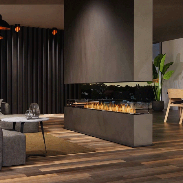 EcoSmart Fire Flex Island Bioethanol Fireplace Insert