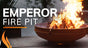 Emperor fire pit by fire pit art