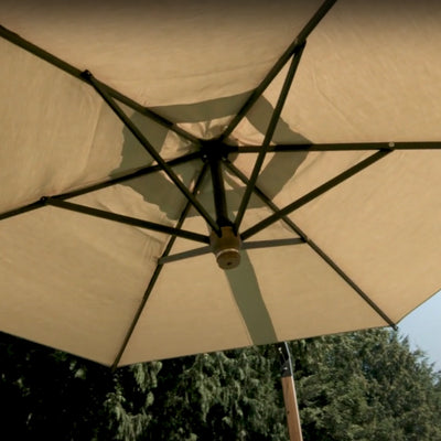 FIM Umbrellas Flexy 10x10' Rectangular Dual-Post Umbrella