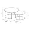 Finn 2 Piece Nesting Coffee Tables Set by Harmonia Living