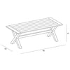 Fields 8 Seat Reclaimed Teak Outdoor Dining Table by Harmonia Living