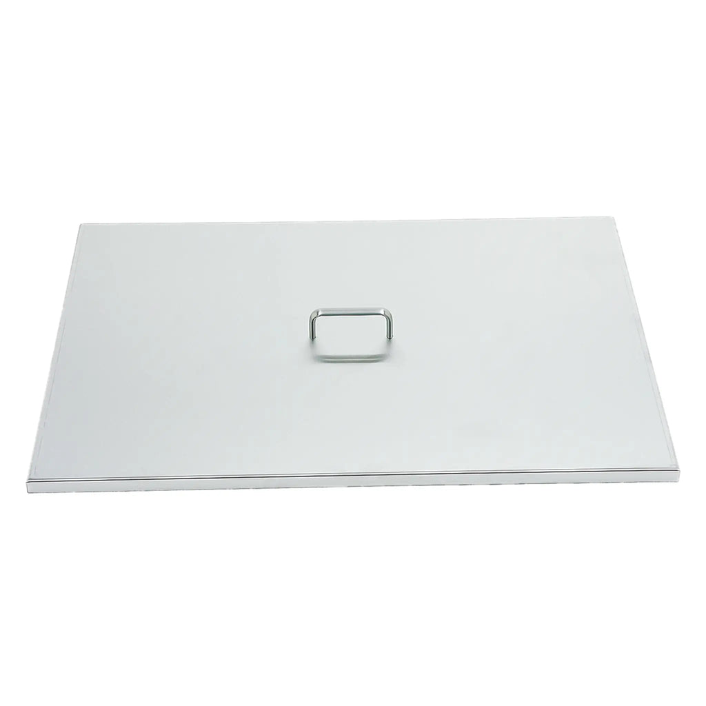 Fire Magic 30" x 18" Stainless Steel Grid Cover for RCH Size Grills on a white backdrop