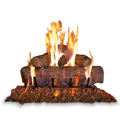 Fyreside Vented Live Oak Gas Log Set by Real Fyre