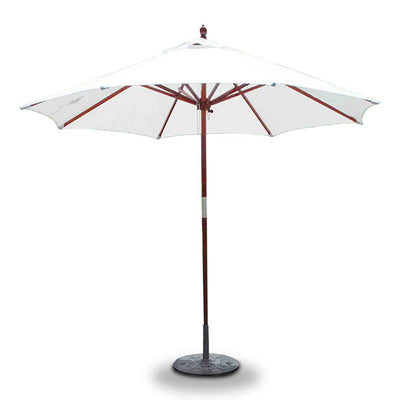 Galtech 232 9' 2-Pulley Lift Dark Wood Umbrella