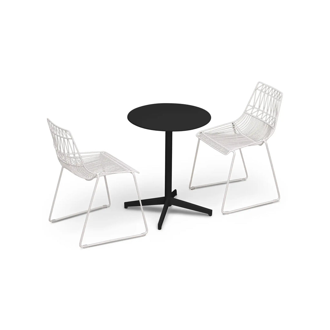 Ace 3 Piece Dining Matte Black Set by Harmonia Living