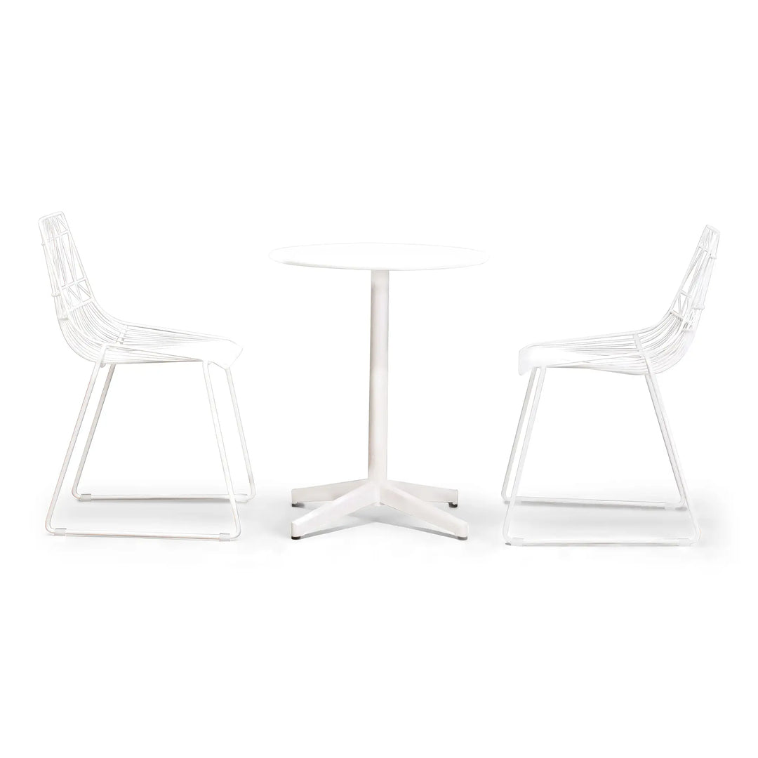 Ace 3 Piece Dining Matte White Set by Harmonia Living