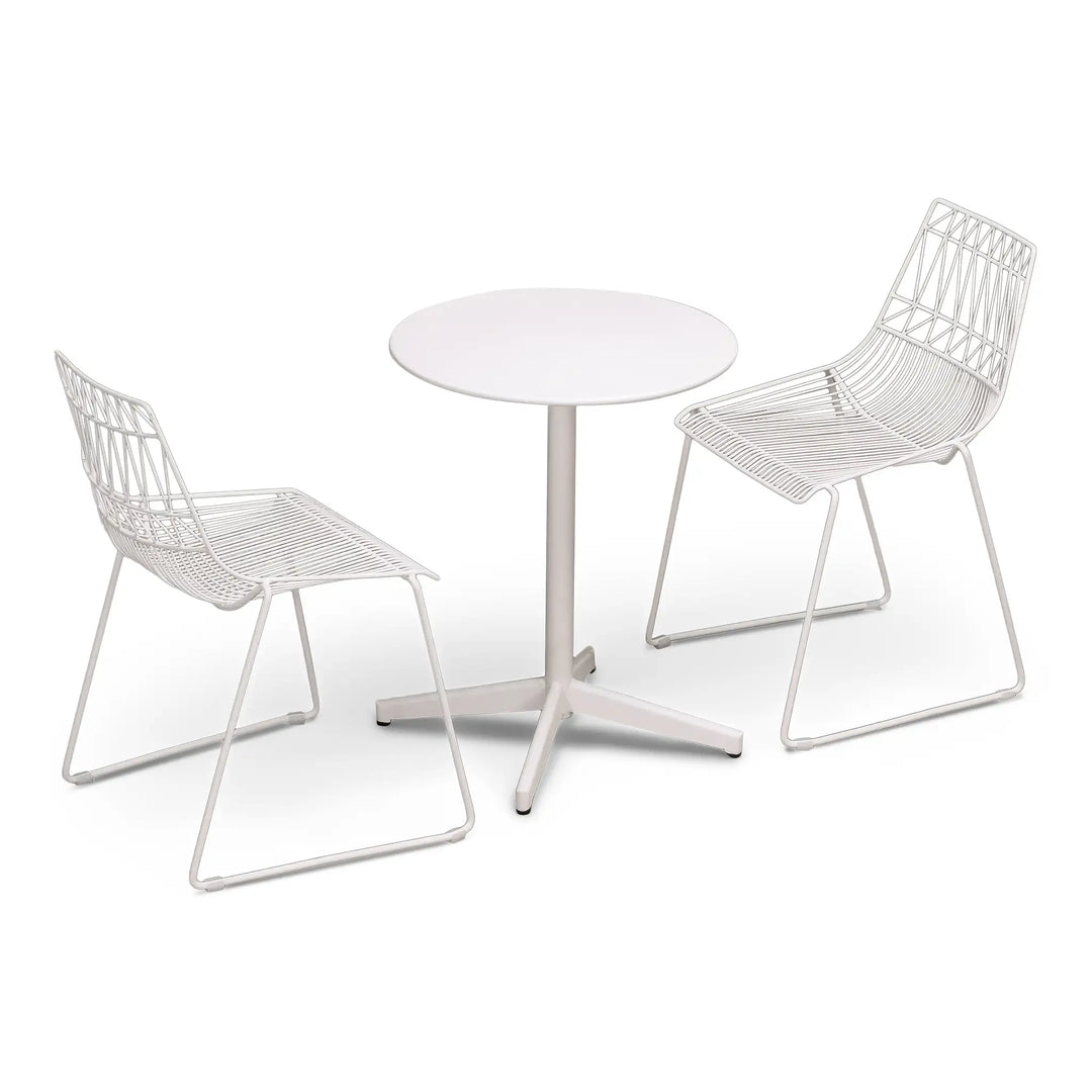 Ace 3 Piece Dining Matte White Set by Harmonia Living