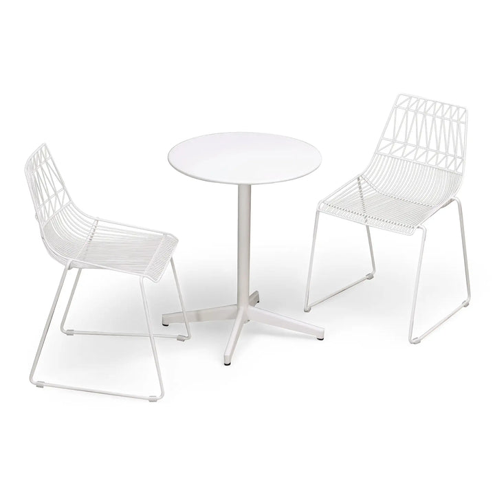 Ace 3 Piece Dining Matte White Set by Harmonia Living