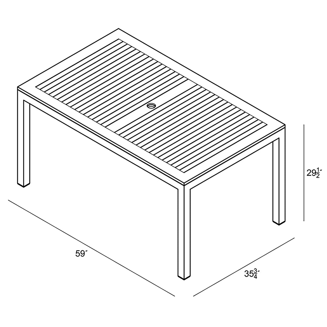 Arbor 6-Seater Rectangular Dining Table by Harmonia Living