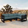 Harmonia Living Avion 4 Piece Aluminum Sectional Set